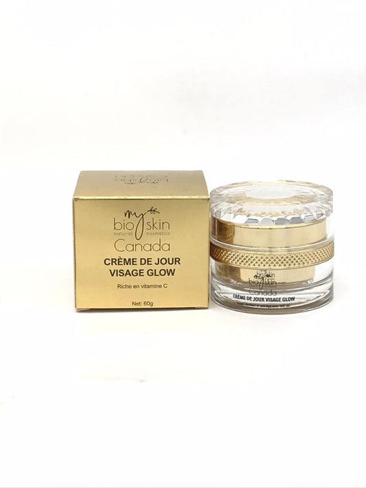 Crème Visage Glow – Éclat & Fermeté à la Vitamine C et au Collagène | Bioskin Canada