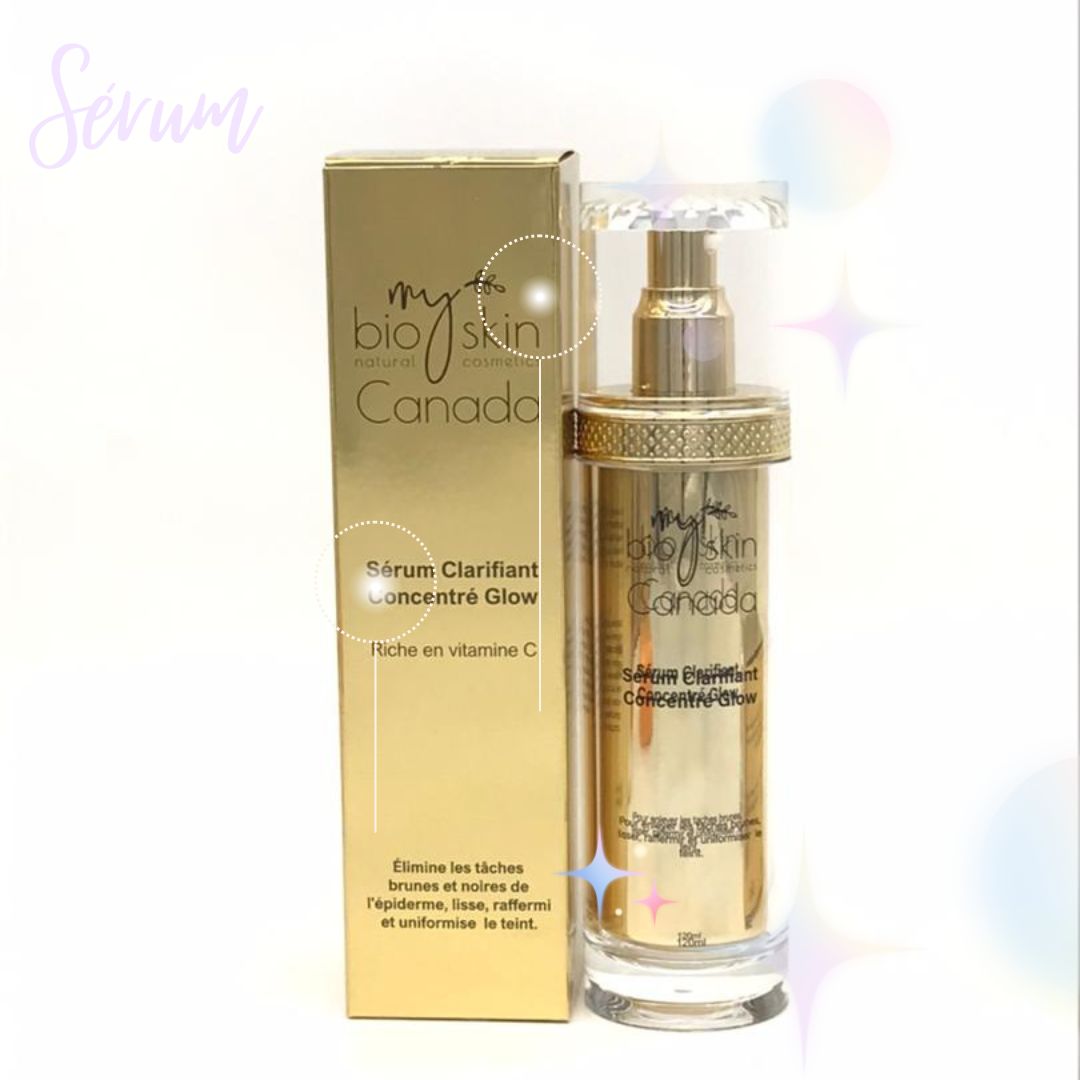 Sérum Concentré Glow Collagène & Vitamine C – Visage & Corps | Bioskin Canada