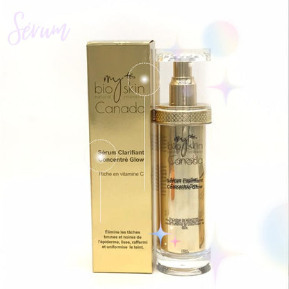 Sérum Concentré Glow Collagène & Vitamine C – Visage & Corps | Bioskin Canada